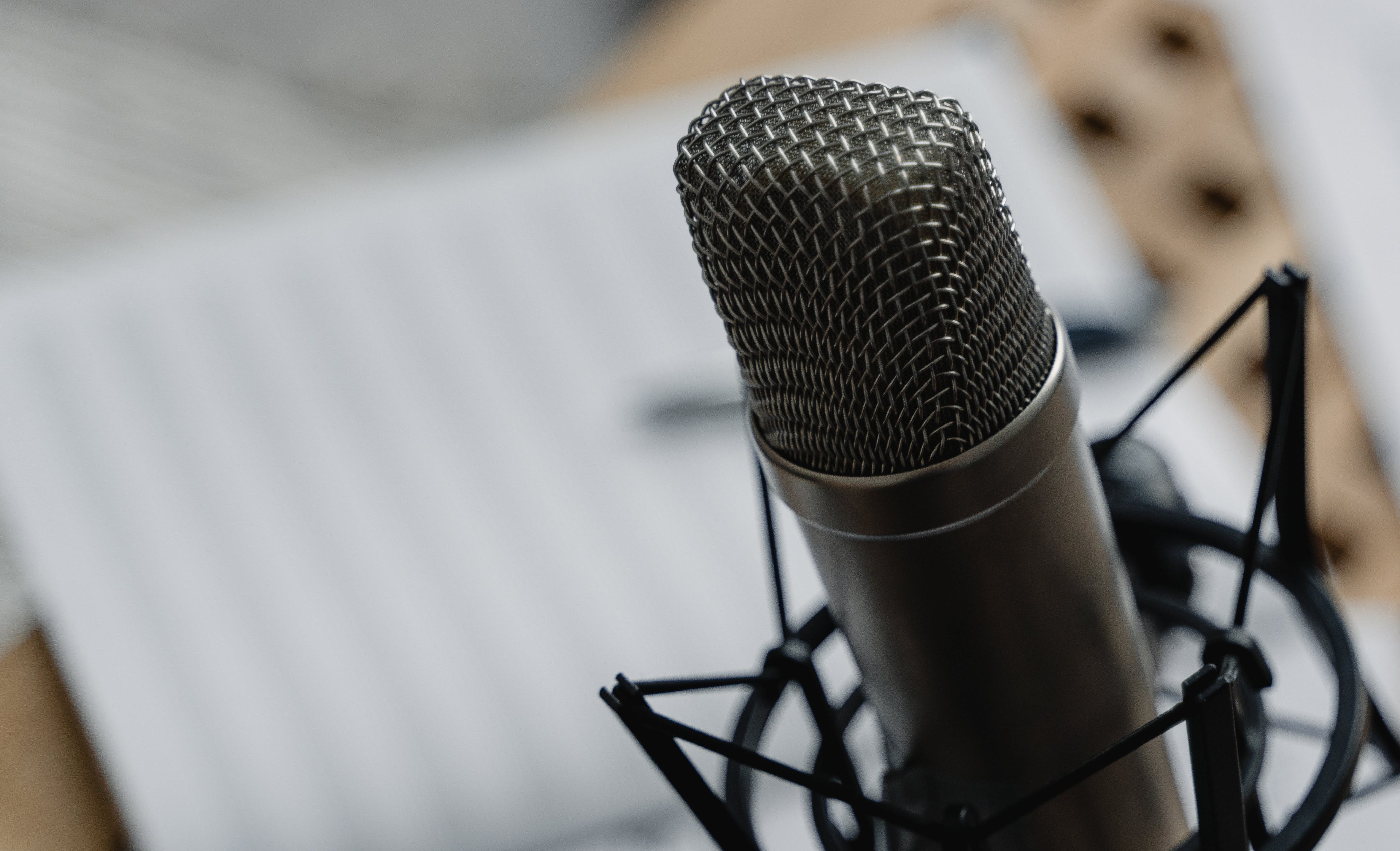 Podcast microphone ready for All Thinks Considered the Podcast.